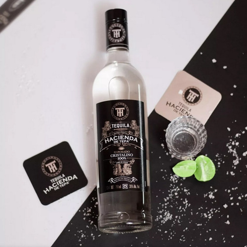 Caja 12 Tequila Hacienda De Tepa Reposado Cristalino 750ml