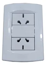 Comprar Llave De Luz Armada 2 Tomacorrientes 10a Sica Life Blanco Blanco