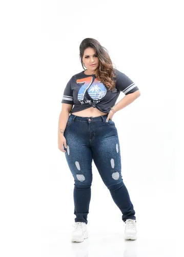 Calça jeans para deals gordinhas