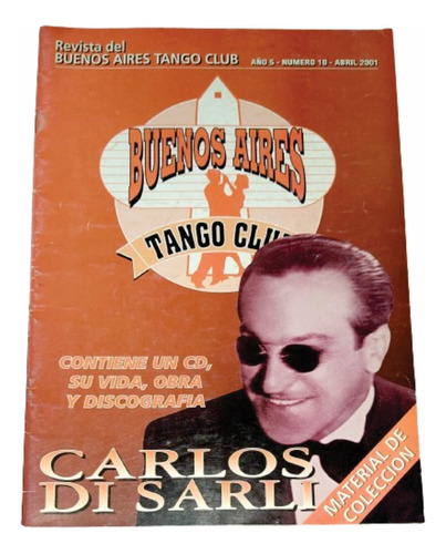 Revista Buenos Aires Tango Club Nro 10 Di Sarli No Trae Cd