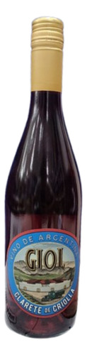 Vino Rosado Clarete De Criolla Giol 750 Ml