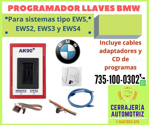 Ak90 +  Herramienta De Programador De  Llave Bmw Ews 1 2 3 4