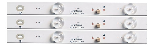Dt 3 Tiras Con 7 Led Para Tv 32 Polaroid Ptv3215led