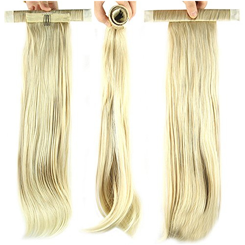 Usix 19  Peluquería Banda Ponytail Extensión Straight Srs9g