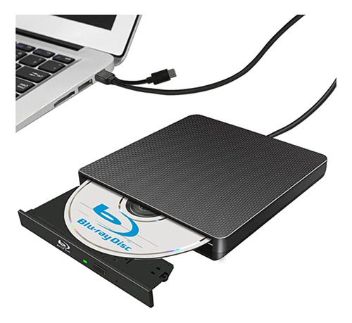 Unidad Blu Ray Externa Reproductor De Dvd/bd De Lectura/esc.