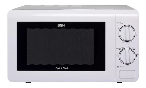 Microondas Bgh Quick Chef B120m16 20 Litros 700w Blanco