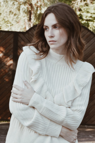Sweater Importado Mujer Volados