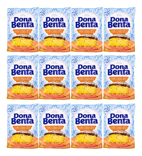 Kit Mistura Para Bolo De Cenoura Dona Benta  - 450g Cx C/12