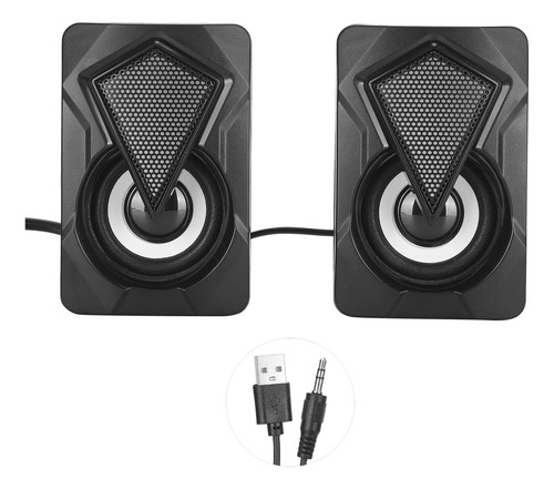 Altavoz Usb Con Cable X2 Multipropósito De 7 Colores Rgb De
