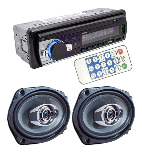 Stereo Para Auto Estereo Bluetooth Usb Mp3 Fm + 6x9 Strong