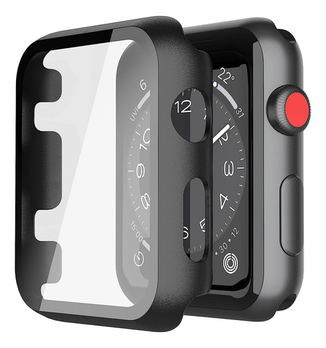 Protector Para Apple Watch S 3/2 42mm Negro Y Negro