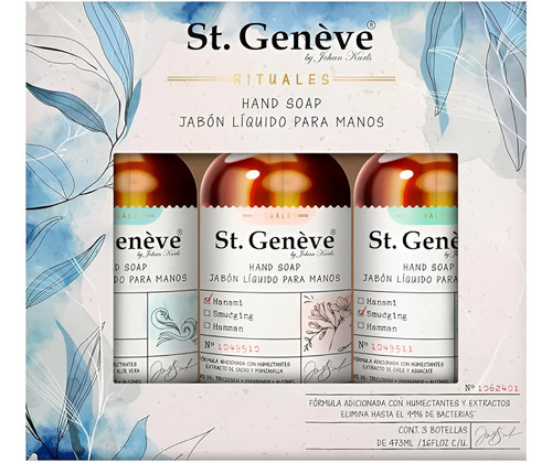 Pack 3 Jabones St. Geneve Rituales 473ml C/u