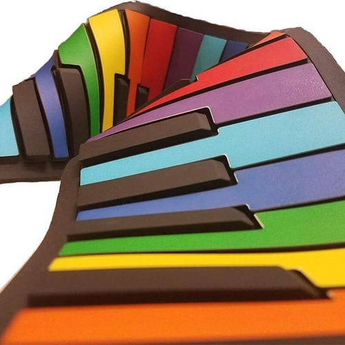 Imagen 4 de 7 de Piano Flexible Rock And Roll It - Arcoiris