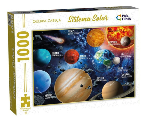 Puzzle Rompecabezas Sistema Solar 1000 Piezas En Caja