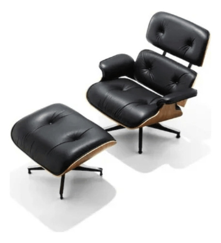 Sillón Eames Lounge & Ottomano Ef001