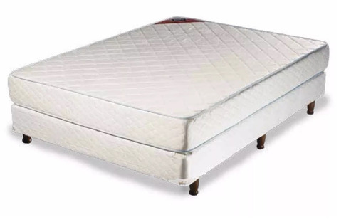 Colchon Y Sommier Piero Foam De Espuma 2 Plazas