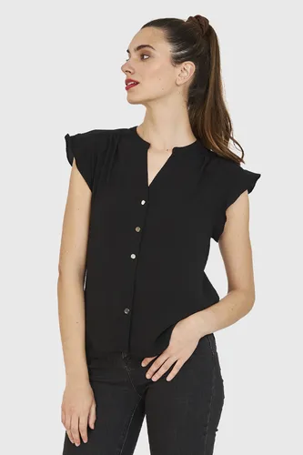 Blusa con vuelos frontales sale