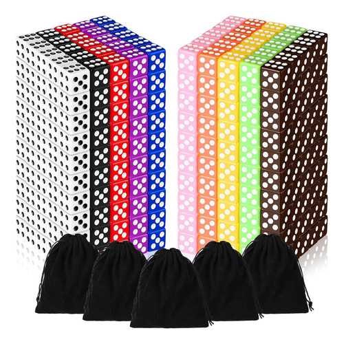Syhood Juego De Dados A Granel De 500 Piezas De Dados De Col