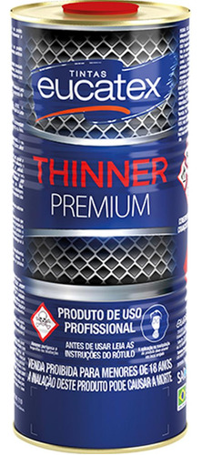 Thinner Eucatex 900ml - Kit C/12 La