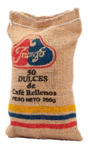 Imagen 2 de 3 de Dulces Rellenos Con Sabor A Café 2 Bolsitas X50 Uds 200grs
