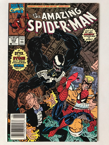 Amazing Spiderman #333 Marvel Comics 1990 Venom Erik Larsen