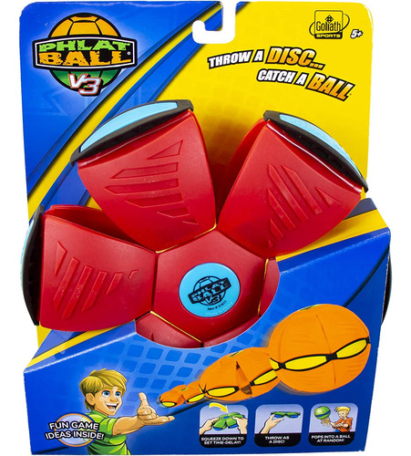 Goliath Sports Phlat Ball V3 Sólido Rojo / Antigolpes Azul M