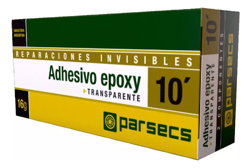 Adhesivo Epoxi Transparente Extra Fuerte Parsecs 16g