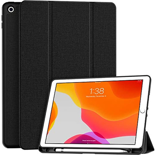 Funda Para iPad De 10,2 In, Color Negro, Marca Pyle