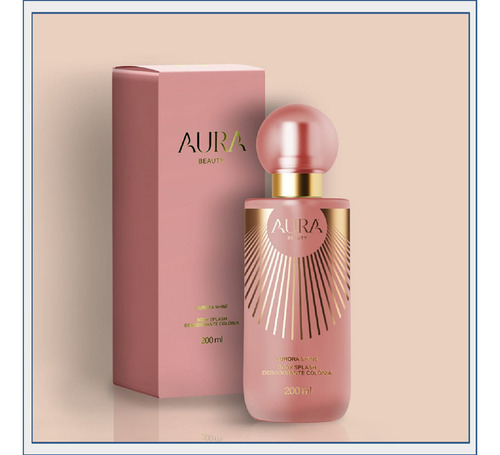 Body Splash Aura Beauty Jade Picon Aurora Shine Hinode 200ml