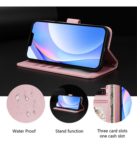 Funda Tipo Cartera Con Temática De Panda Para Cubot Note 40/p50/a10/a20/a30/max 5, Cierre Magnético, 3 Ranuras Para Tarjetas, A Prueba De Golpes