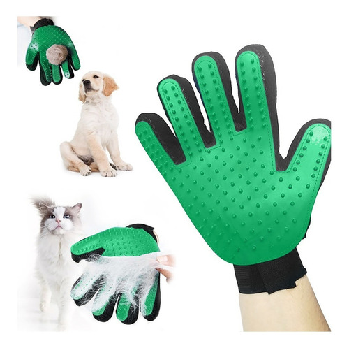 Guante Cepillo Mascotas Tipo True Touch Perro Gato