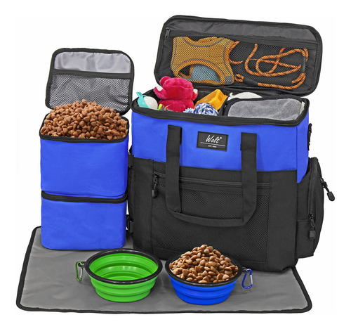 Kit De Viaje Para Mascotas Bolsa Para Transportar Perros Rec