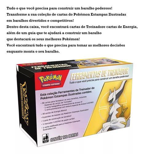 Box Pokémon Ferramentas de Treinador 2023 Arceus - Copag - Deck de Cartas -  Magazine Luiza