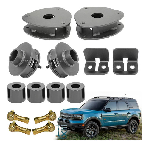 Kit Elevacion 1.5 PuLG Delantera Y Trasera Ford Bronco Sport