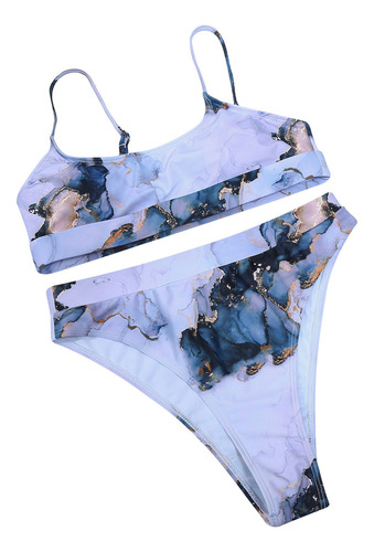 Xc Bikini Dividido De Piezas Para Mujer, Color Degradado