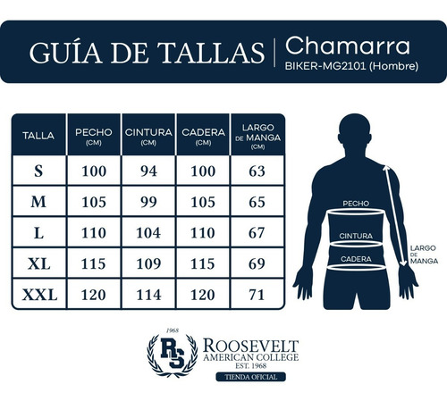 Imagen 8 de 10 de Chamarra Roosevelt Biker Vini Piel Slim Fit Super Calidad