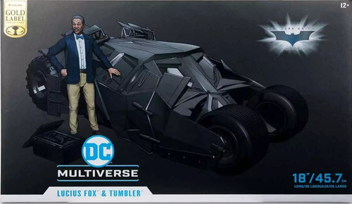 Tumbler Mcfarlane Batimovil Lucius Fox Batmobile Batman Dark (Usado)