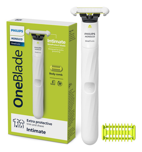Philips Norelco Oneblade Íntimo, Recortar Y Afeitar Con