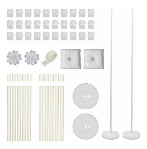 2 Juego De Base Y Poste De Kit De Columna De Globo Altura De