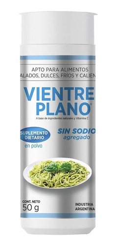 Vientre Plano Sin Sodio Polvo Adelgazante Bloquea Hidratos