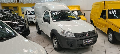 Imagem 3 de 9 de Fiat Strada Working 1.4 Flex 2018 Branca Com Baú