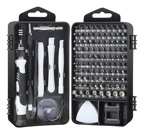 Imagen 1 de 10 de Kit Pro Herramientas Destornillador Electronica 117 En 1