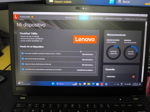 Lenovo Thinkpad T480s 24gb Ram 512gb Ssd Core I5 8550u Windo