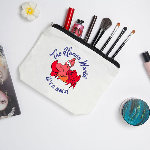 Wzjhcl Bolsa De Maquillaje De Cangrejo Sebastián Citas De S