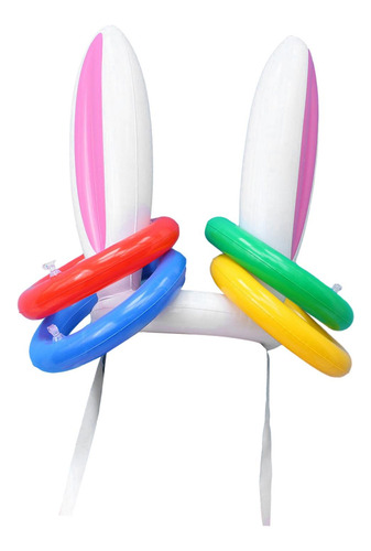 Juego De Lanzamiento De Orejas De Conejo Inflable, Rosa