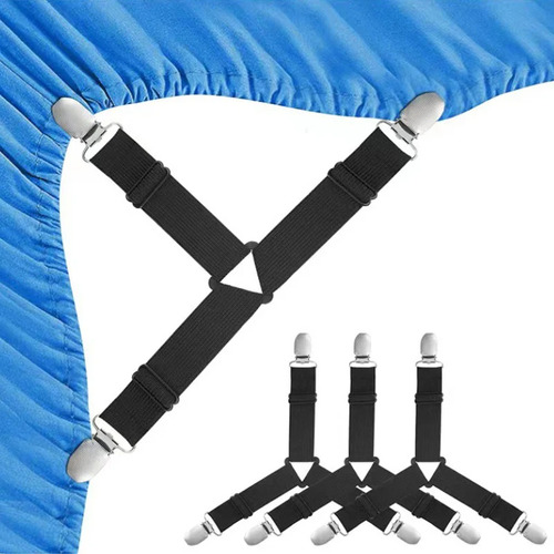 4 Unidades/lote De Soportes Para Sábanas Con Clips Ajustable