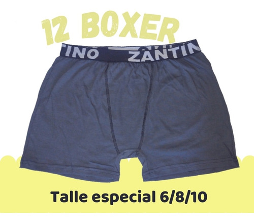 Docena Boxer Zantino Hombre Talle Especial Por Mayor 