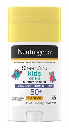 Protetor Solar Bastão Neutrogena Sheer Zinc Kids Mineral 50+
