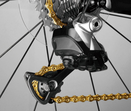 Imagen 3 de 6 de Cadena Bicicleta X11 X 118esl Gold Kmc