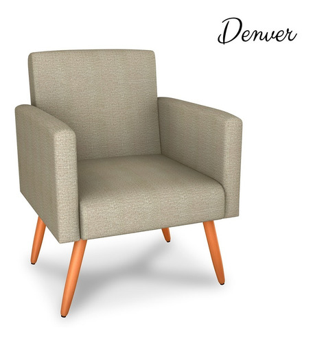 Imagen 1 de 6 de Sillón De Tela Suave 1 Cuerpo Silla De Diseño Estilo Nórdico
